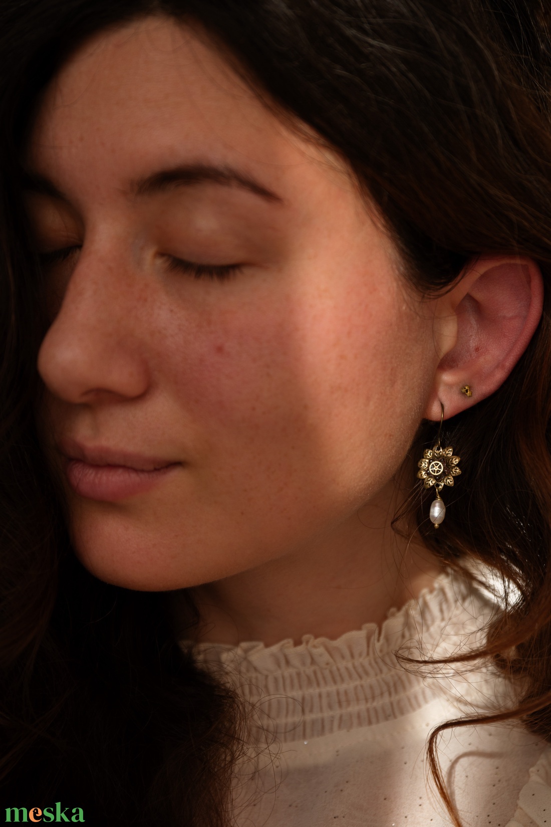 Cadet Lucian Ladybird steampunk fülbevaló - ékszer - fülbevaló - csillár fülbevaló - Meska.hu