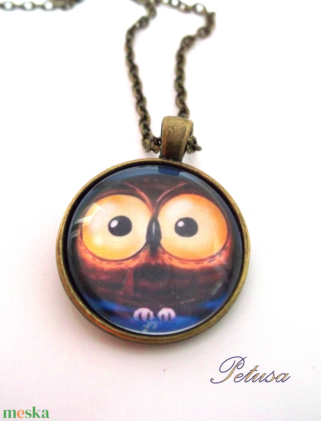 Maci Mosómedve Téli  - ékszer - nyaklánc - medálos nyaklánc - Meska.hu