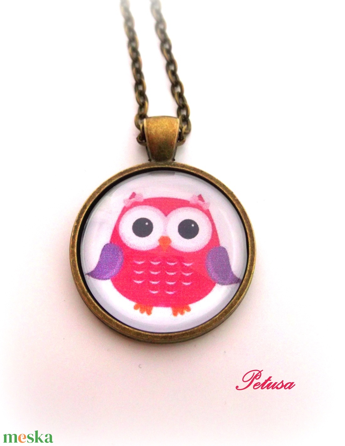 Baglyos bagoly nyaklánc ballagás - ékszer - nyaklánc - medálos nyaklánc - Meska.hu