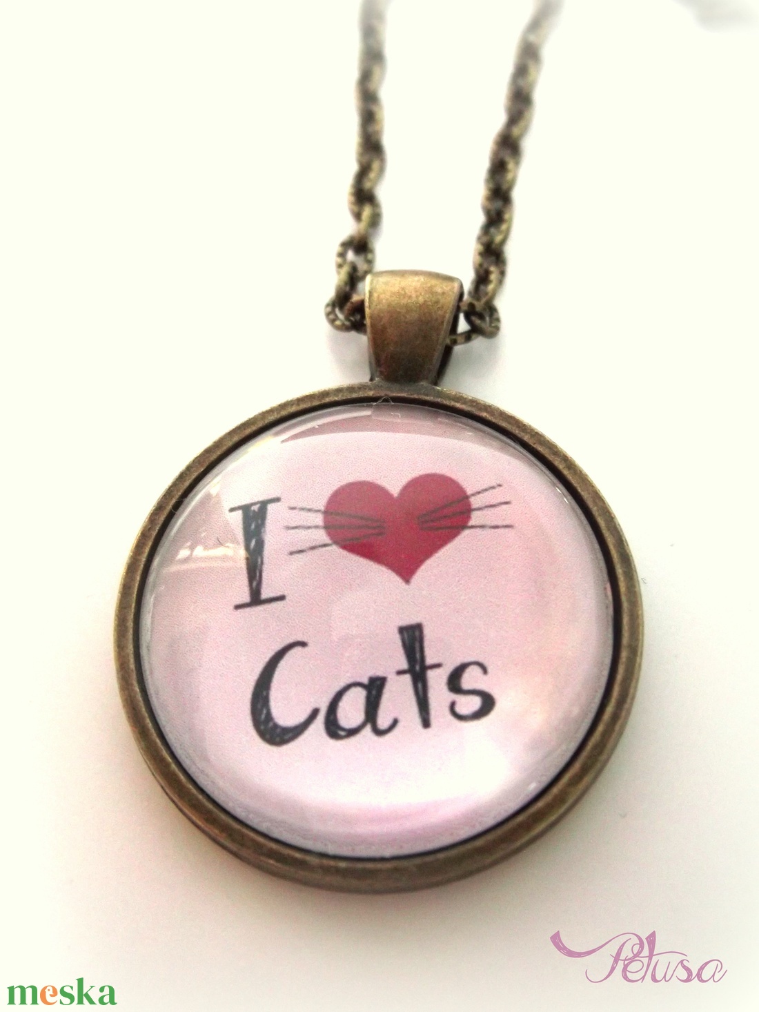 Macskás fülbevaló gyűrű szett cicás - ékszer - ékszerszett - Meska.hu