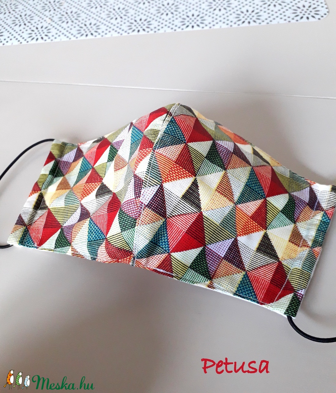 3 rétegű maszk, arcmaszk, szájmaszk szűrőtartóval geometria mintás - női - női - Meska.hu 3 rétegű maszk, arcmaszk, szájmaszk szűrőtartóval geometria mintás - női - női - Meska.hu