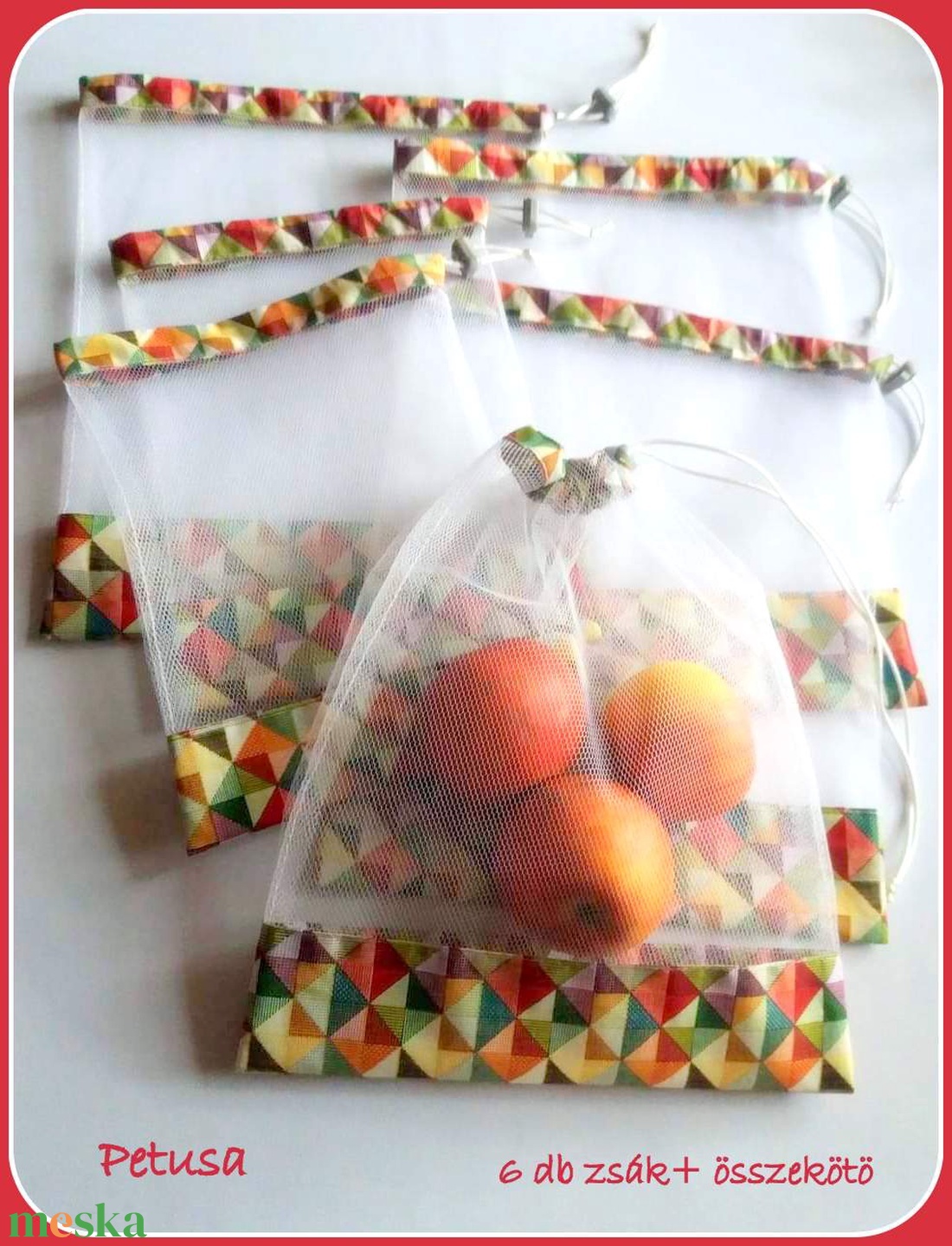 Tüll bevásárló zsák ÖKO zacskó 6 db kaleidoszkóp geometria minta - táska & tok - bevásárlás & shopper táska - zöldség/gyümölcs zsák - Meska.hu Tüll bevásárló zsák ÖKO zacskó 6 db kaleidoszkóp geometria minta - táska & tok - bevásárlás & shopper táska - zöldség/gyümölcs zsák - Meska.hu
