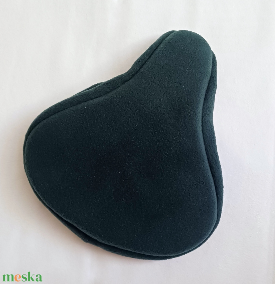 Sötétzöld polár őszi/ téli kerékpár üléshuzat nyereghuzat ülésdíszítő - játék & sport - sport és kikapcsolódás - kerékpározás - nyereghuzat - Meska.hu