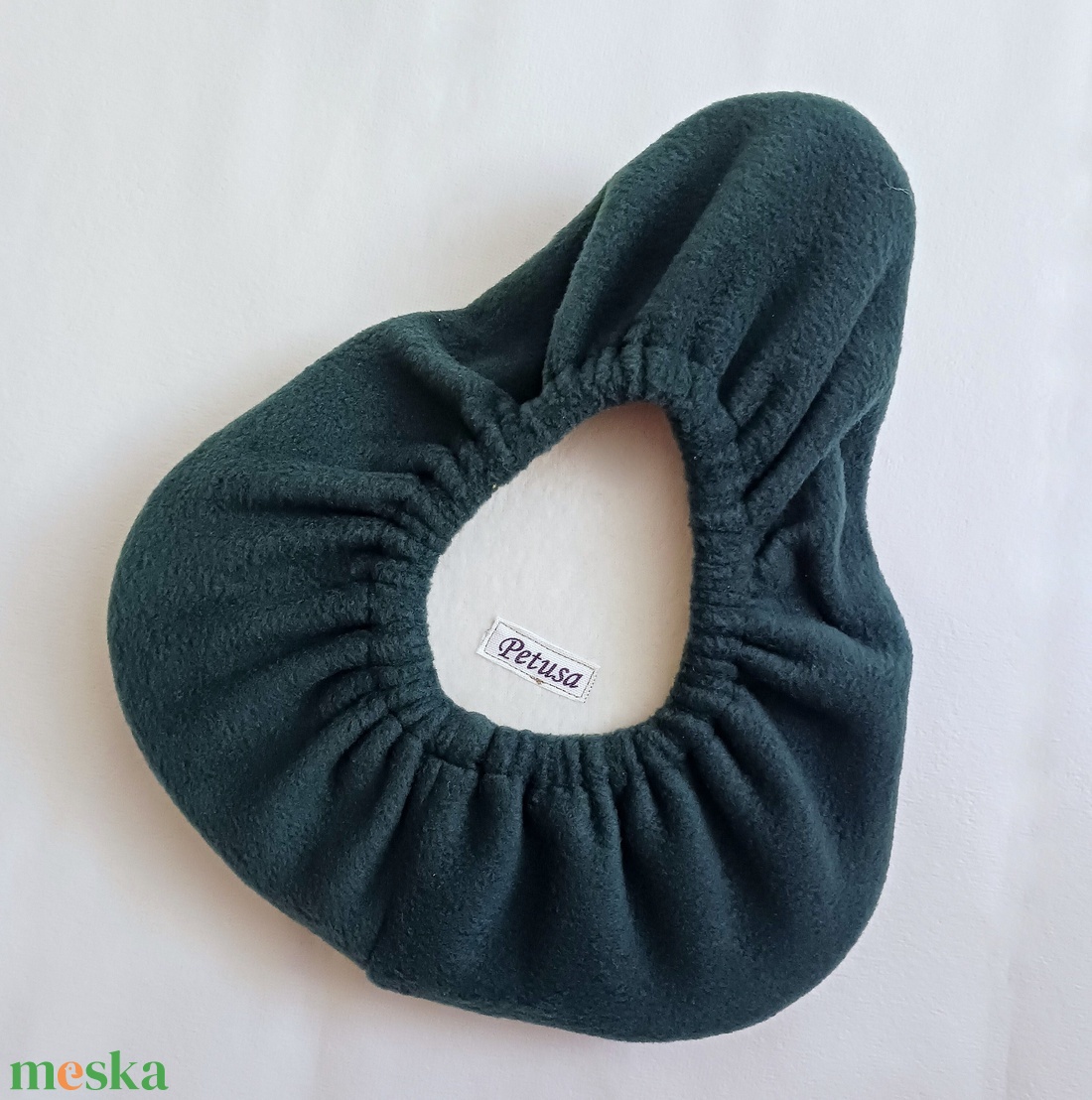 Sötétzöld polár őszi/ téli kerékpár üléshuzat nyereghuzat ülésdíszítő - játék & sport - sport és kikapcsolódás - kerékpározás - nyereghuzat - Meska.hu