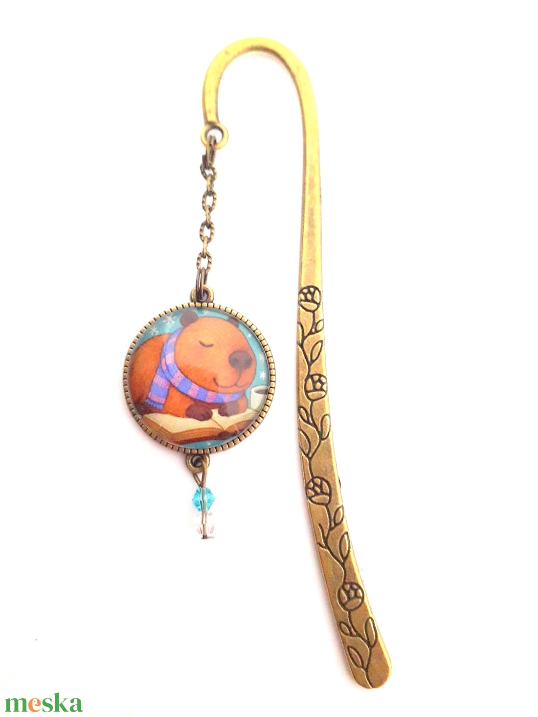 Olvasó kapibara könyvjelző capybara kapibarás capybarás - könyv & zene - könyvjelző - Meska.hu