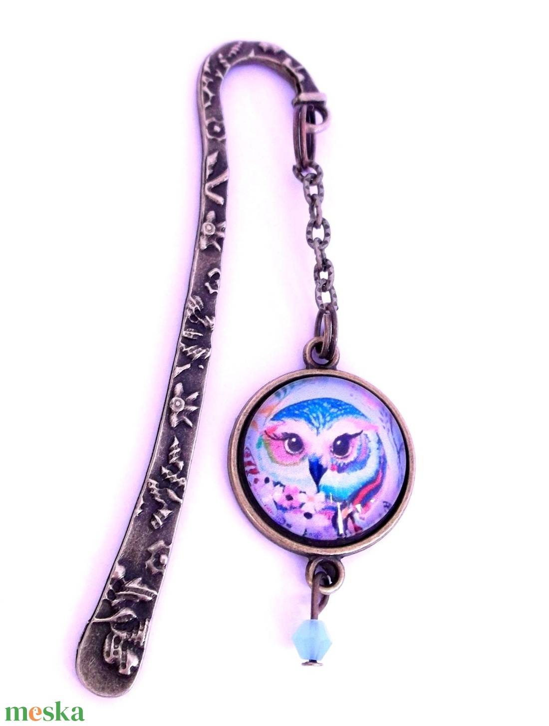 Baglyos könyvjelző őszi téli könyvmoly könyv - könyv & zene - könyvjelző - Meska.hu