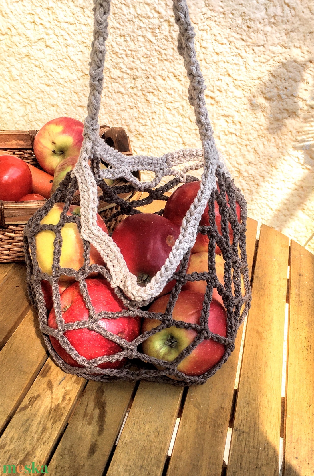 AKCIÓ! Barna zero waste szatyor - táska & tok - kézitáska & válltáska - válltáska - Meska.hu AKCIÓ! Barna zero waste szatyor - táska & tok - kézitáska & válltáska - válltáska - Meska.hu