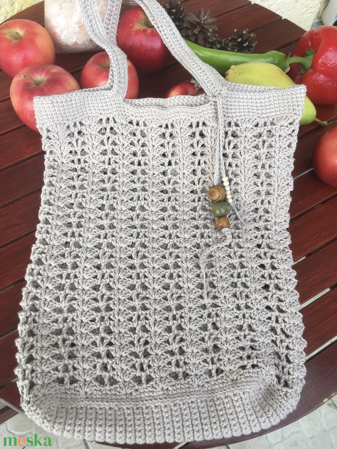 Öko szatyor fa golyókkal - táska & tok - bevásárlás & shopper táska - zöldség/gyümölcs zsák - Meska.hu Öko szatyor fa golyókkal - táska & tok - bevásárlás & shopper táska - zöldség/gyümölcs zsák - Meska.hu