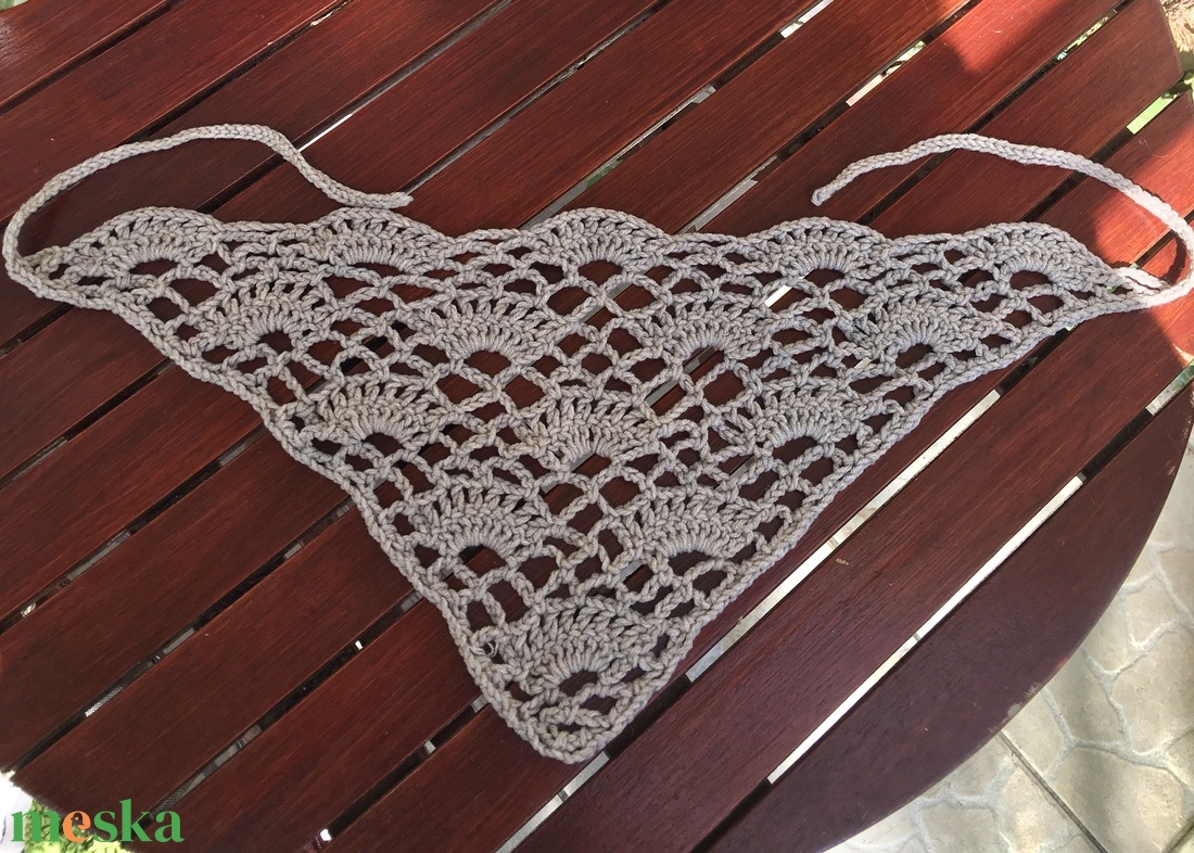 Barna horgolt bandana kendő - ruha & divat - sál, sapka, kendő - kendő - Meska.hu Barna horgolt bandana kendő - ruha & divat - sál, sapka, kendő - kendő - Meska.hu