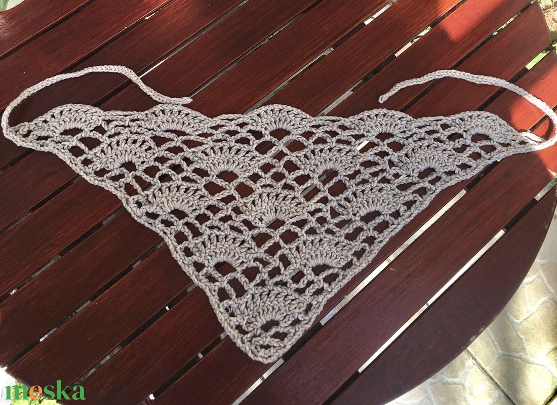 Barna horgolt bandana kendő - ruha & divat - sál, sapka, kendő - kendő - Meska.hu Barna horgolt bandana kendő - ruha & divat - sál, sapka, kendő - kendő - Meska.hu