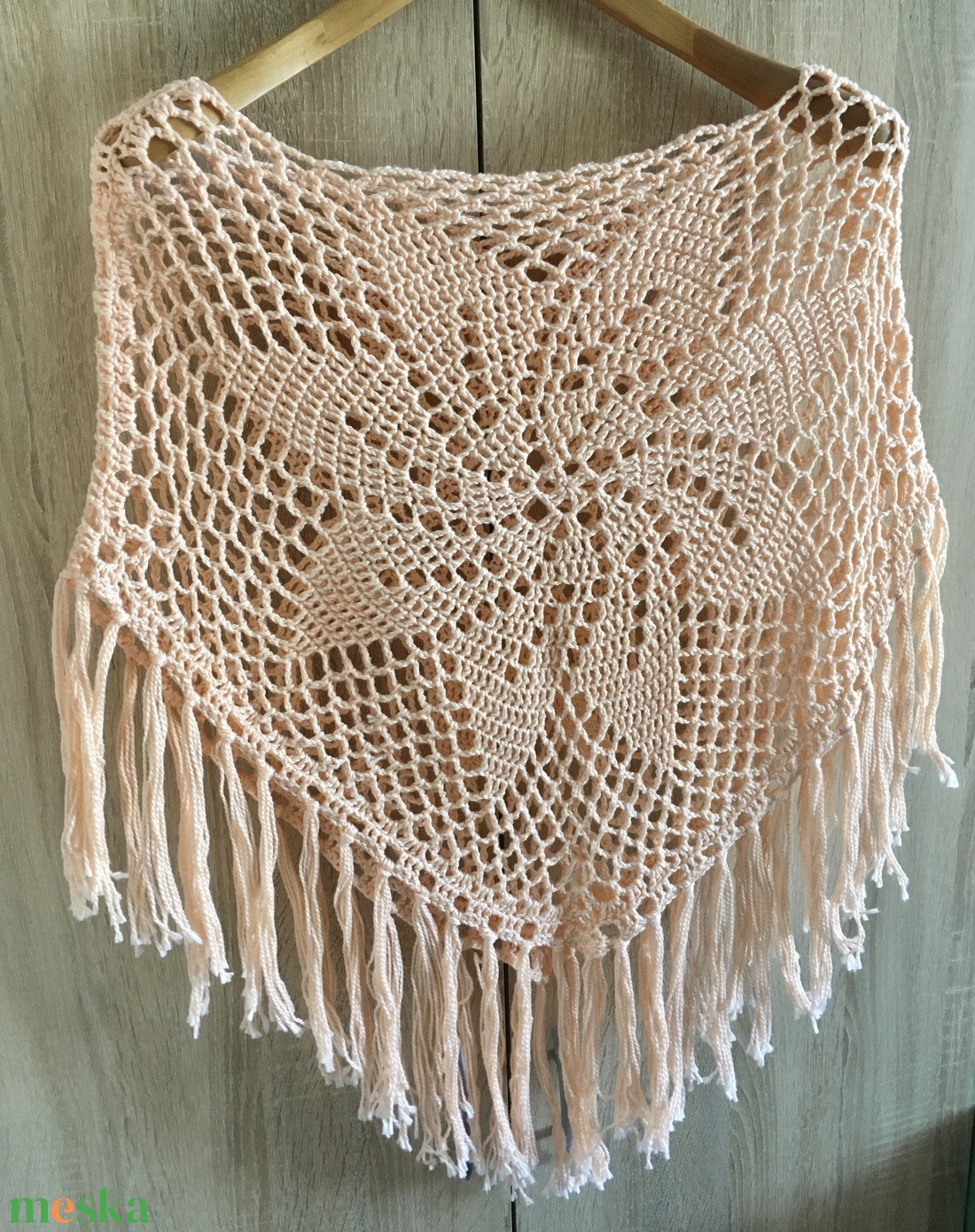 Barack poncsó  - ruha & divat - női ruha - poncsó - Meska.hu Barack poncsó  - ruha & divat - női ruha - poncsó - Meska.hu