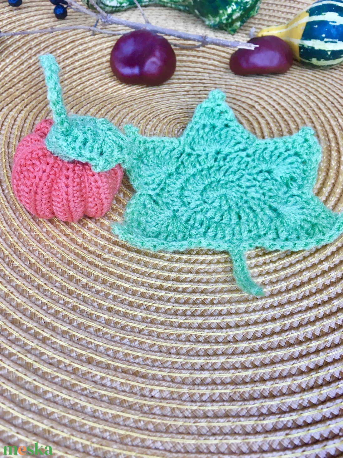 Asztali tök dísz 1. - otthon & életmód - dekoráció - asztal és polc dekoráció - asztaldísz - Meska.hu