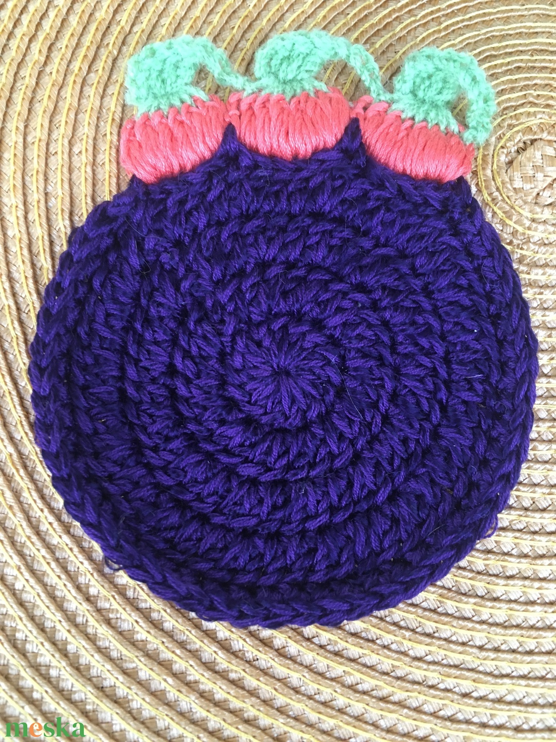 Sütőtökös bögrealátétek - otthon & életmód - dekoráció - asztal és polc dekoráció - asztaldísz - Meska.hu