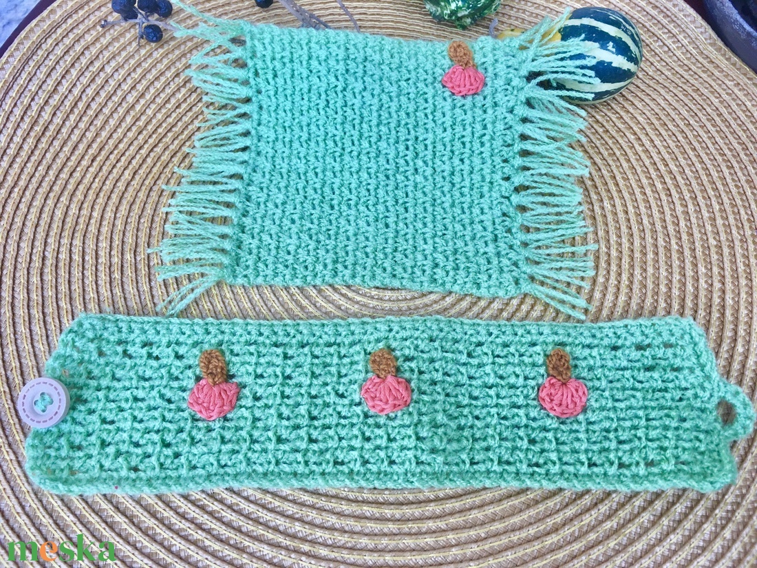 Sütőtökös bögrealátét  - otthon & életmód - dekoráció - asztal és polc dekoráció - asztaldísz - Meska.hu