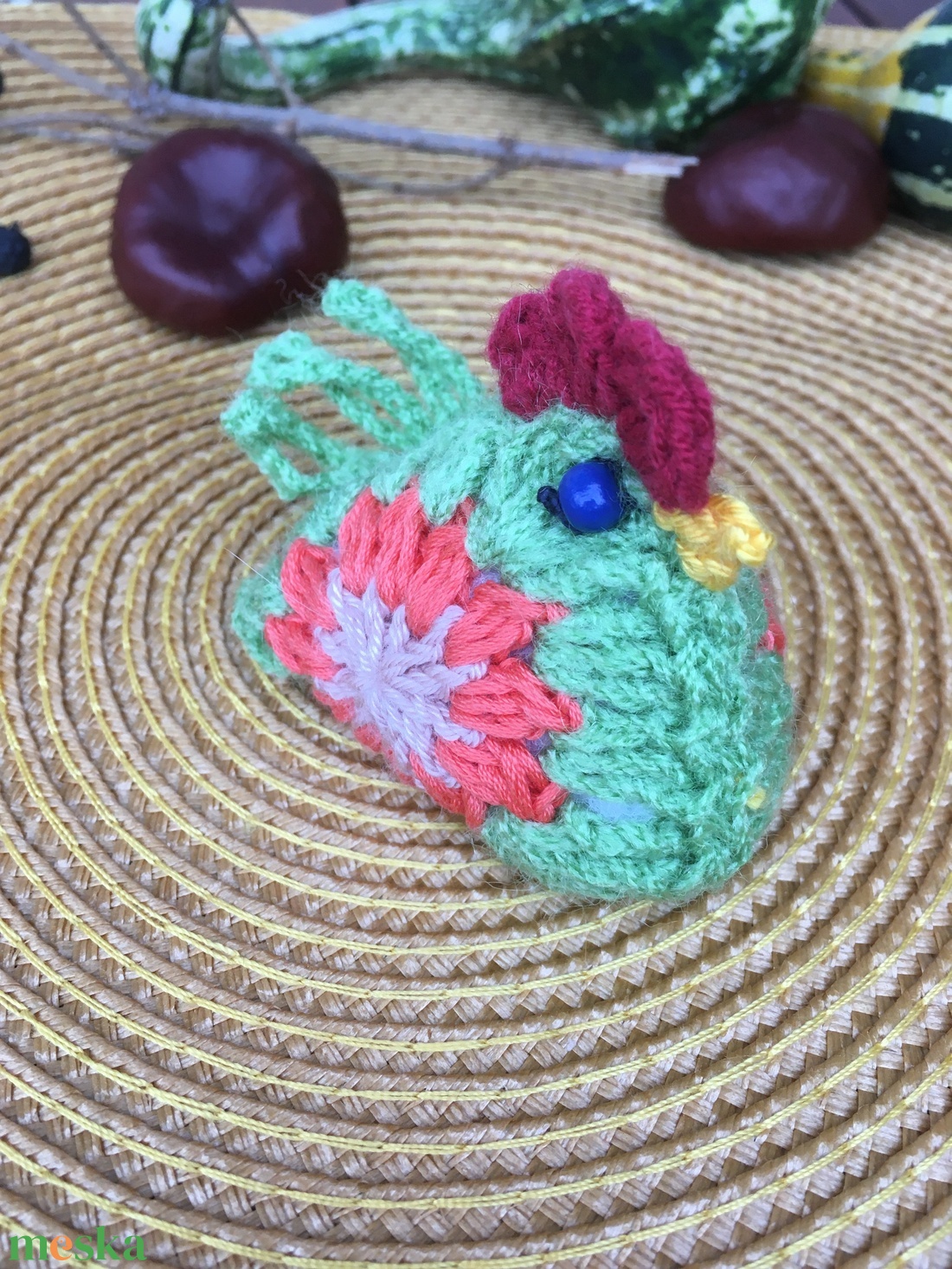 Horgolt tyúk 1. - otthon & életmód - dekoráció - asztal és polc dekoráció - asztaldísz - Meska.hu