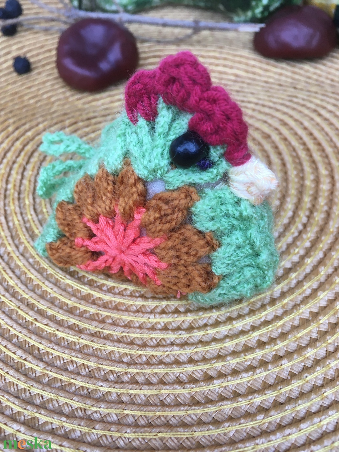 Horgolt tyúk 2. - otthon & életmód - dekoráció - asztal és polc dekoráció - asztaldísz - Meska.hu