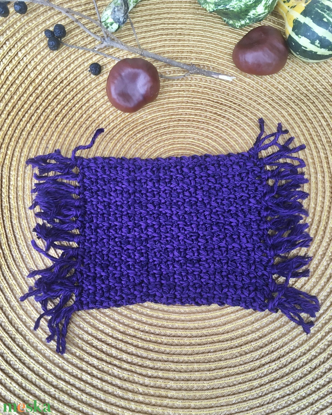 Lila bögreszőnyeg  - otthon & életmód - dekoráció - asztal és polc dekoráció - asztaldísz - Meska.hu