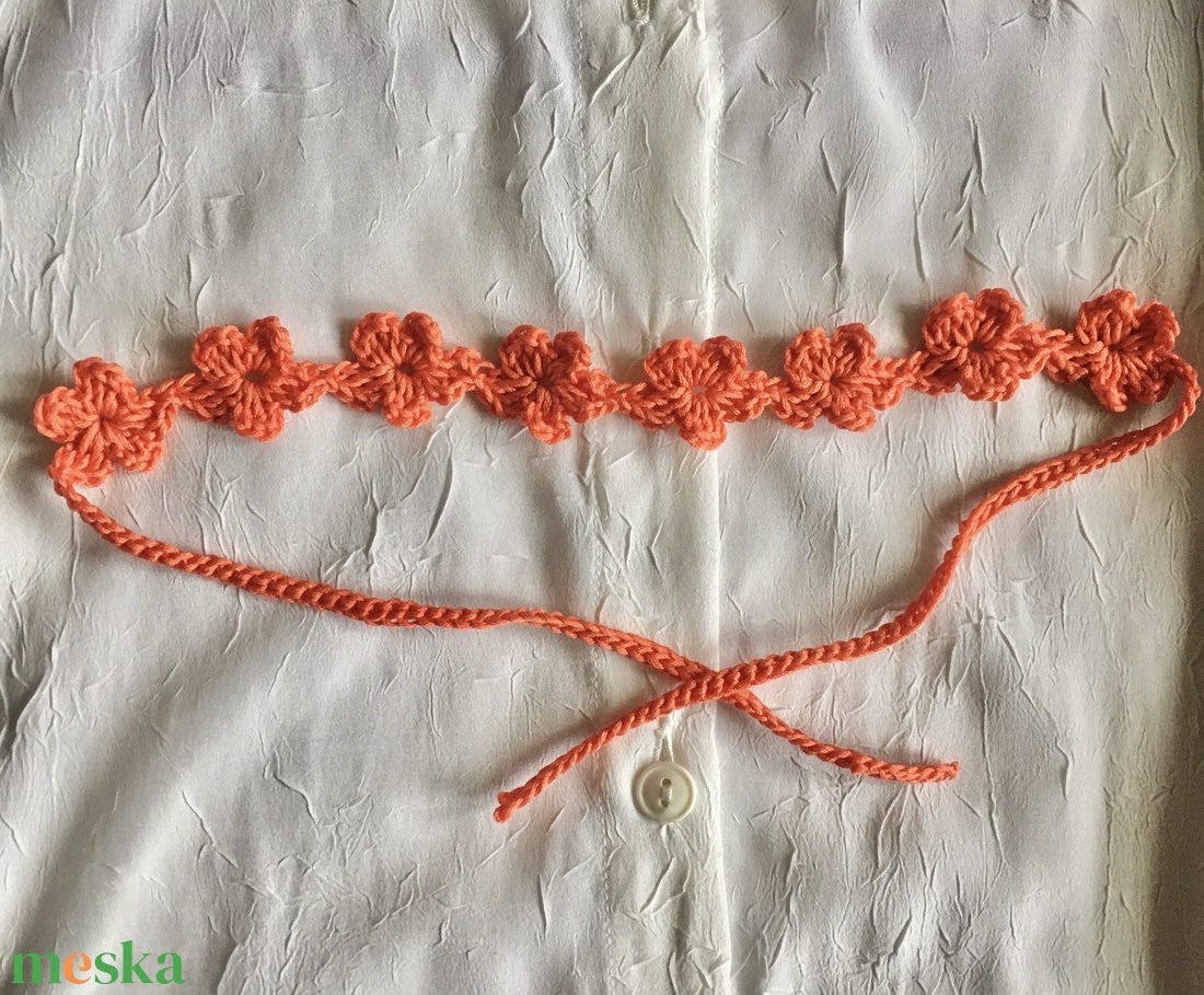 Narancs nyakpánt - ékszer - nyaklánc - nyakpánt, gallér - Meska.hu