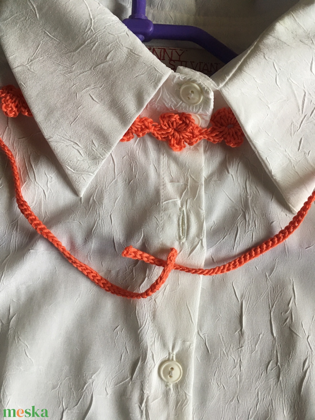 Narancs nyakpánt - ékszer - nyaklánc - nyakpánt, gallér - Meska.hu