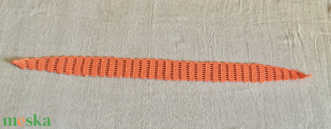 Narancs fejpánt - ruha & divat - sál, sapka, kendő - fejpánt - Meska.hu