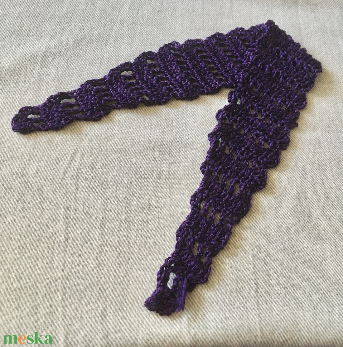 Lila fejpánt - ruha & divat - sál, sapka, kendő - fejpánt - Meska.hu