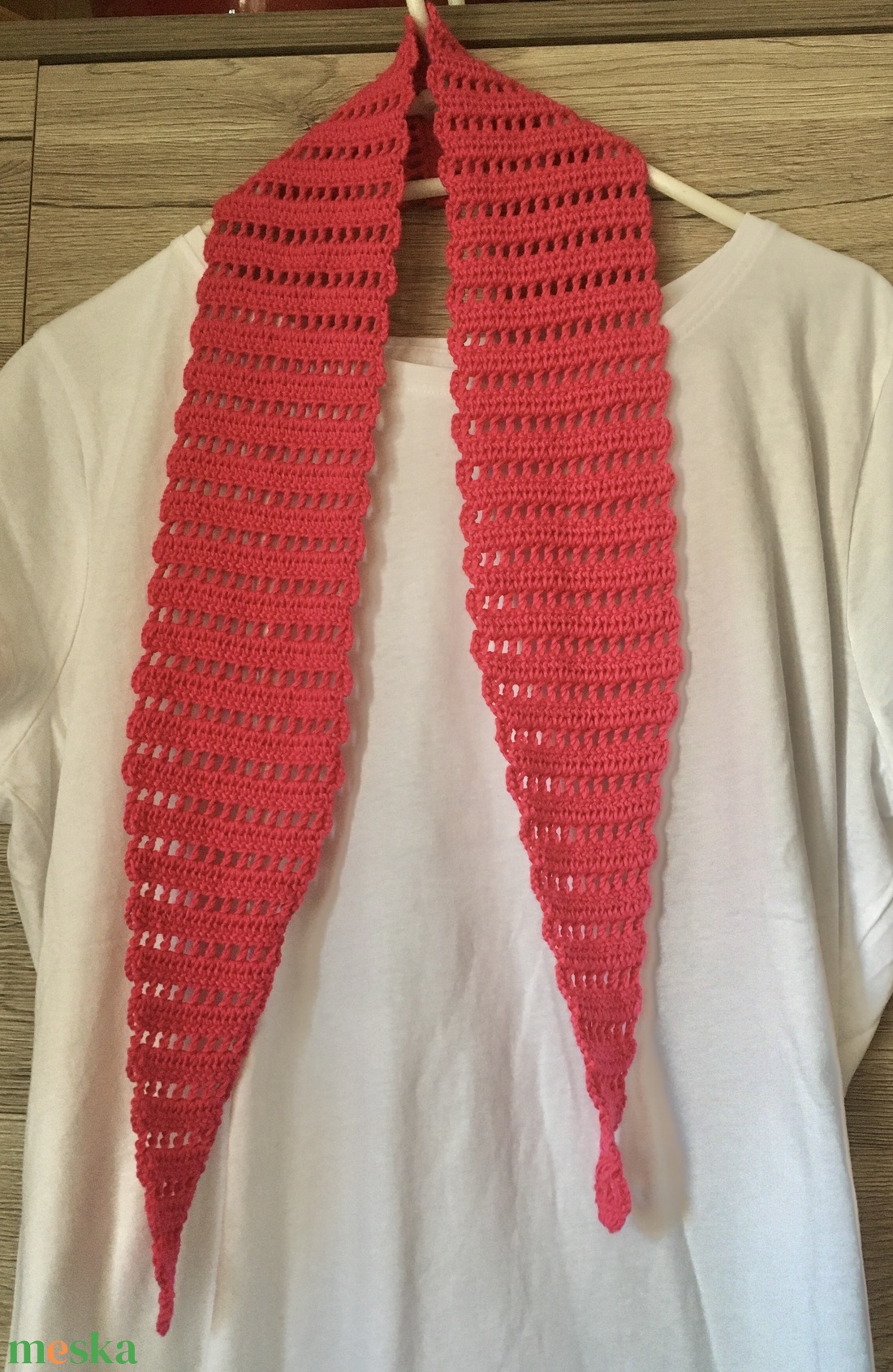 Pink sál - ruha & divat - sál, sapka, kendő - sál - Meska.hu