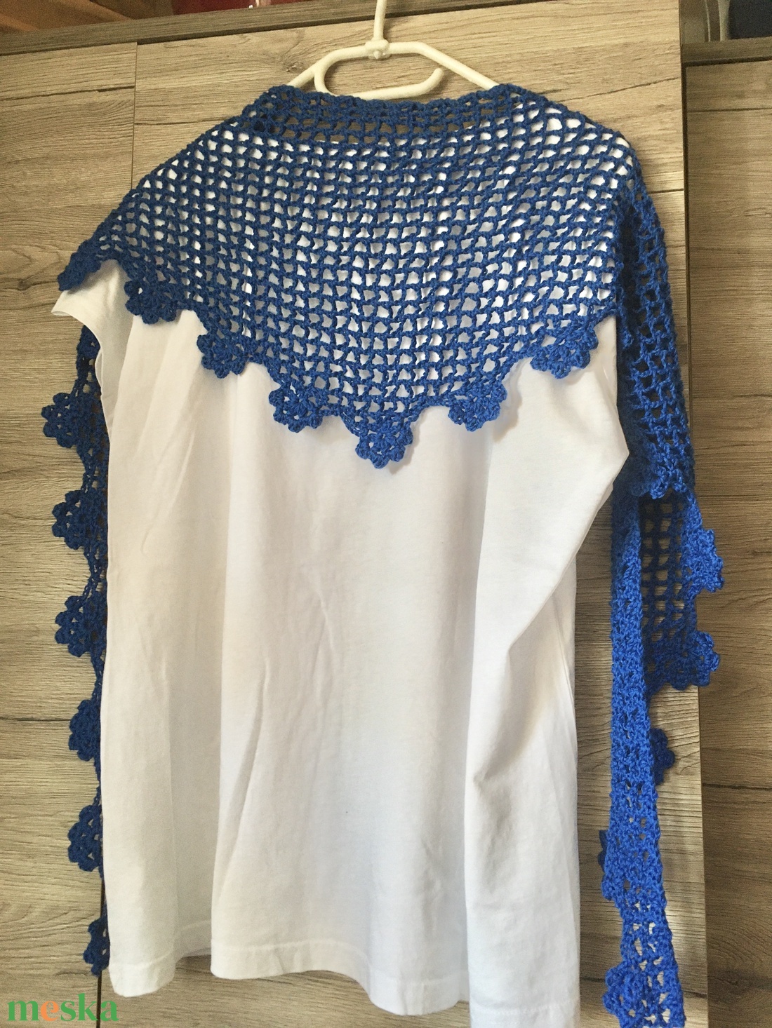 Királykék kendő  - ruha & divat - sál, sapka, kendő - kendő - Meska.hu