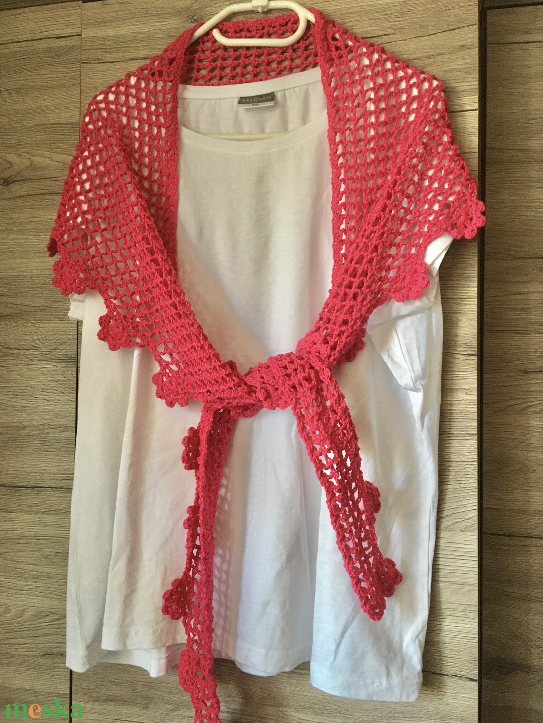 Pink kendő  - ruha & divat - sál, sapka, kendő - kendő - Meska.hu