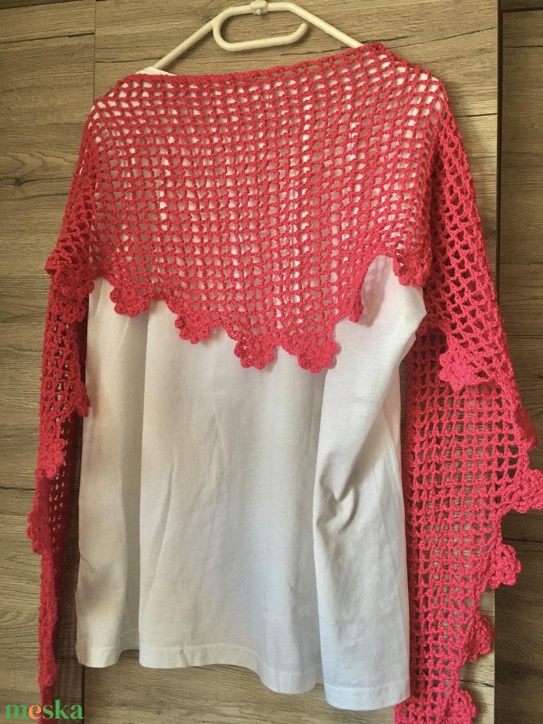 Pink kendő  - ruha & divat - sál, sapka, kendő - kendő - Meska.hu