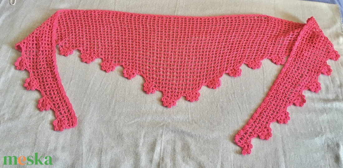 Pink kendő  - ruha & divat - sál, sapka, kendő - kendő - Meska.hu