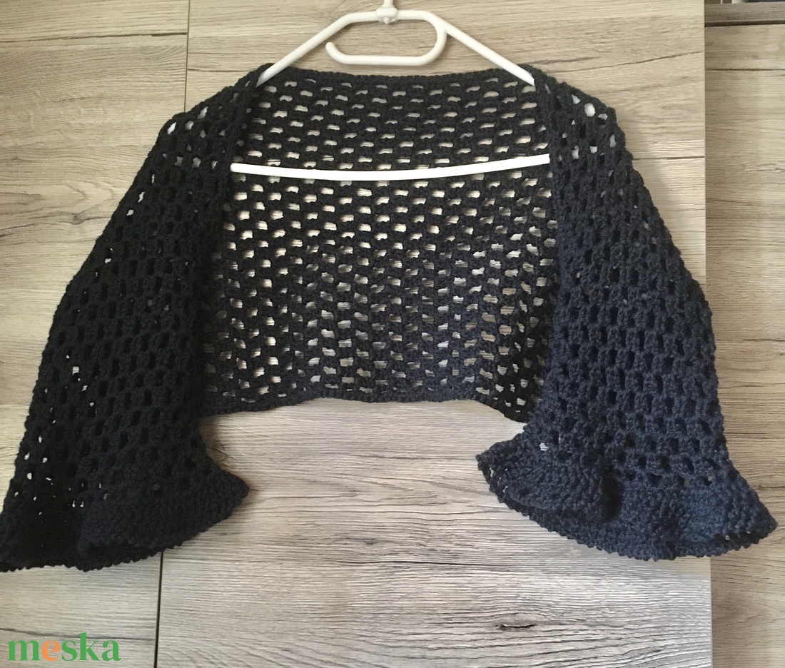 Fekete bolero - ruha & divat - női ruha - bolero - Meska.hu