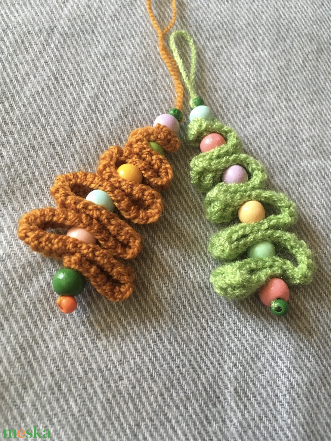 2 db-os karácsonyfa dísz  - karácsony - karácsonyi lakásdekoráció - karácsonyfadíszek - Meska.hu