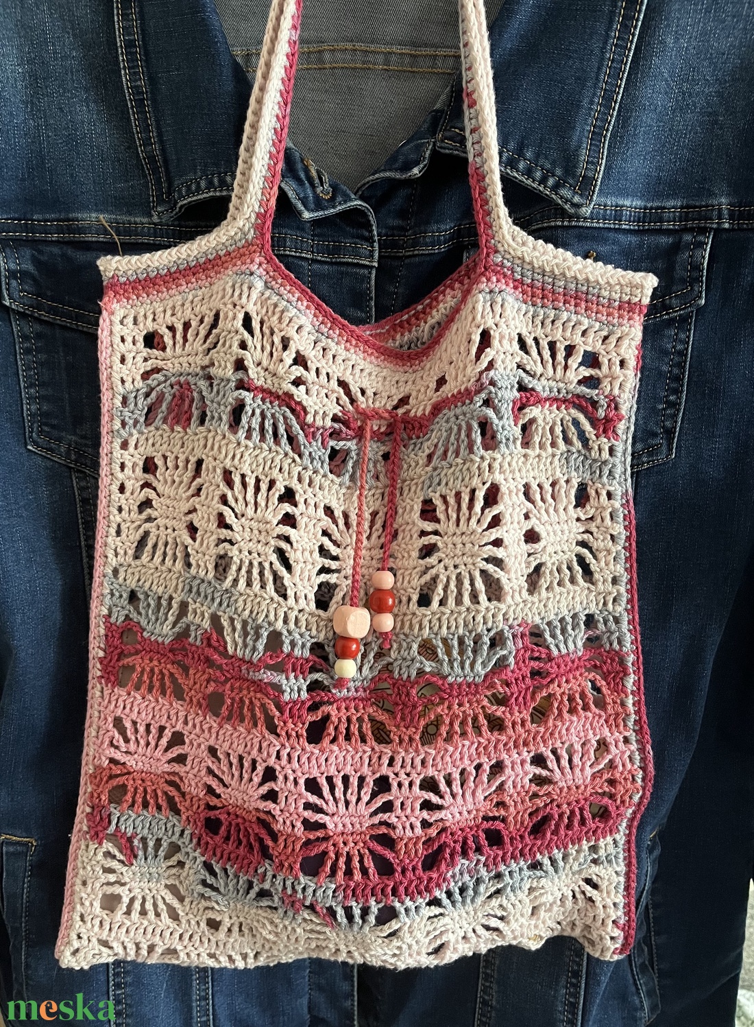 Batik csillag szatyor - táska & tok - kézitáska & válltáska - válltáska - Meska.hu