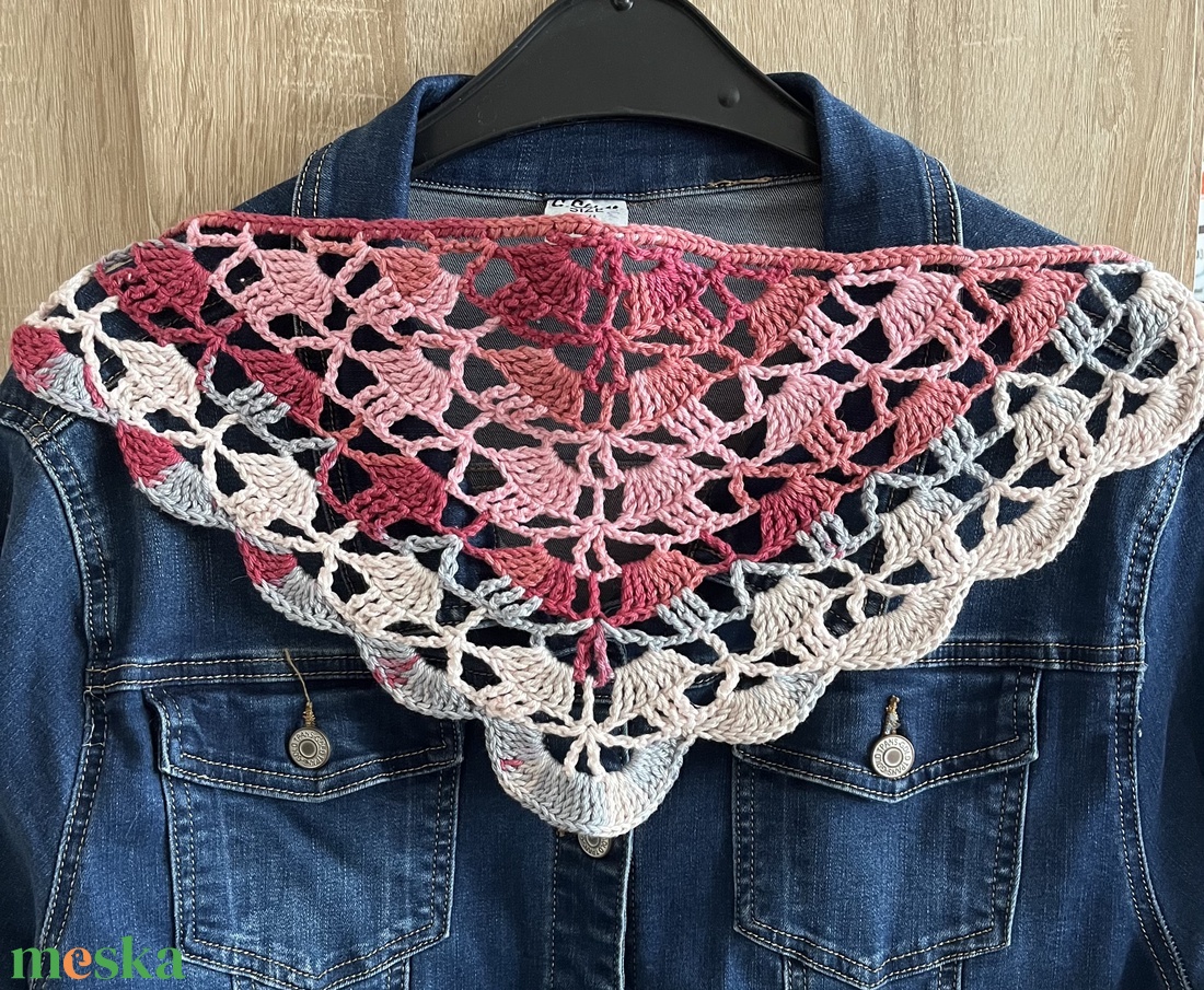 Batik horgolt  bandana kendő - ruha & divat - sál, sapka, kendő - kendő - Meska.hu