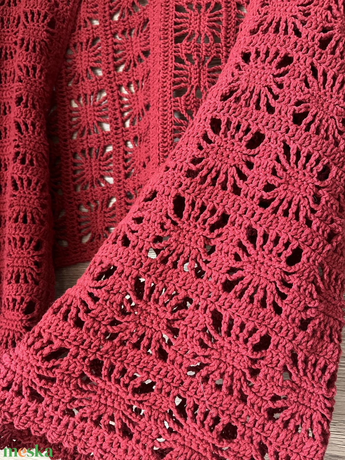 Borvörös  bolero/shrug - ruha & divat - női ruha - bolero - Meska.hu