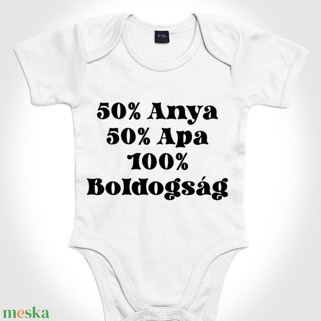 50% Anya + 50% Apa baba ruha - ruha & divat - babaruha & gyerekruha - body - Meska.hu 50% Anya + 50% Apa baba ruha - ruha & divat - babaruha & gyerekruha - body - Meska.hu