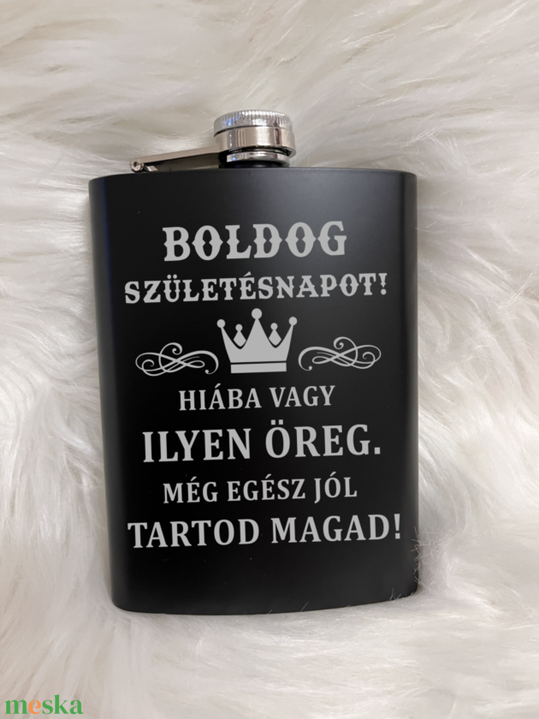 Születésnapi gravírozott flaska - otthon & életmód - konyhafelszerelés, tálalás - flaska, csatos üveg - Meska.hu