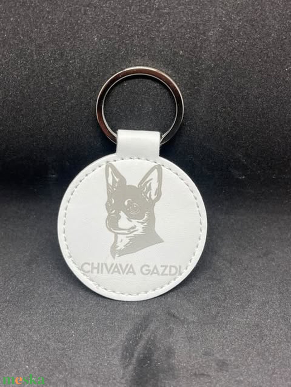 Csivava bőr kulcstartó - táska & tok - kulcstartó & táskadísz - kulcstartó - Meska.hu