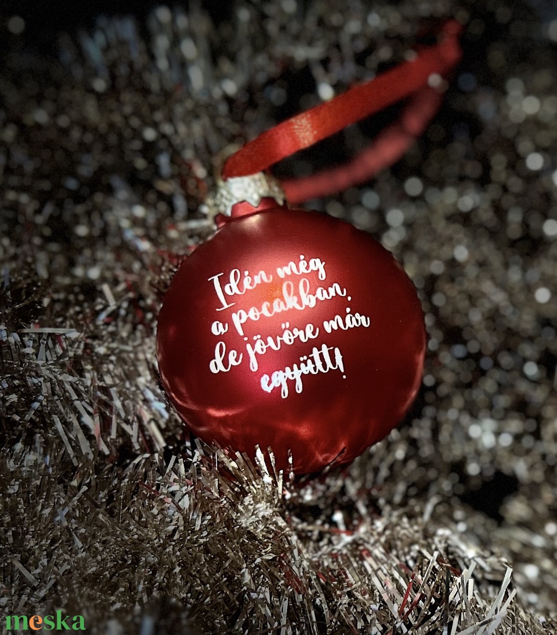 Egyedi üveggömb - karácsony - karácsonyi lakásdekoráció - karácsonyi lakásdíszek - Meska.hu