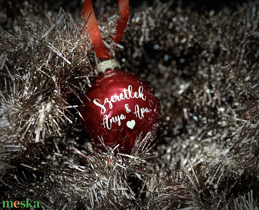 Gravírozott üveggömb - karácsony - karácsonyi lakásdekoráció - karácsonyfadíszek - Meska.hu