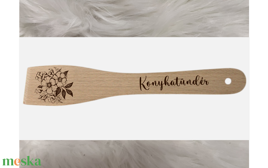 Konyhatündér fakanál - otthon & életmód - konyhafelszerelés, tálalás - sütés, főzés - fakanál & fakanáltartó - Meska.hu