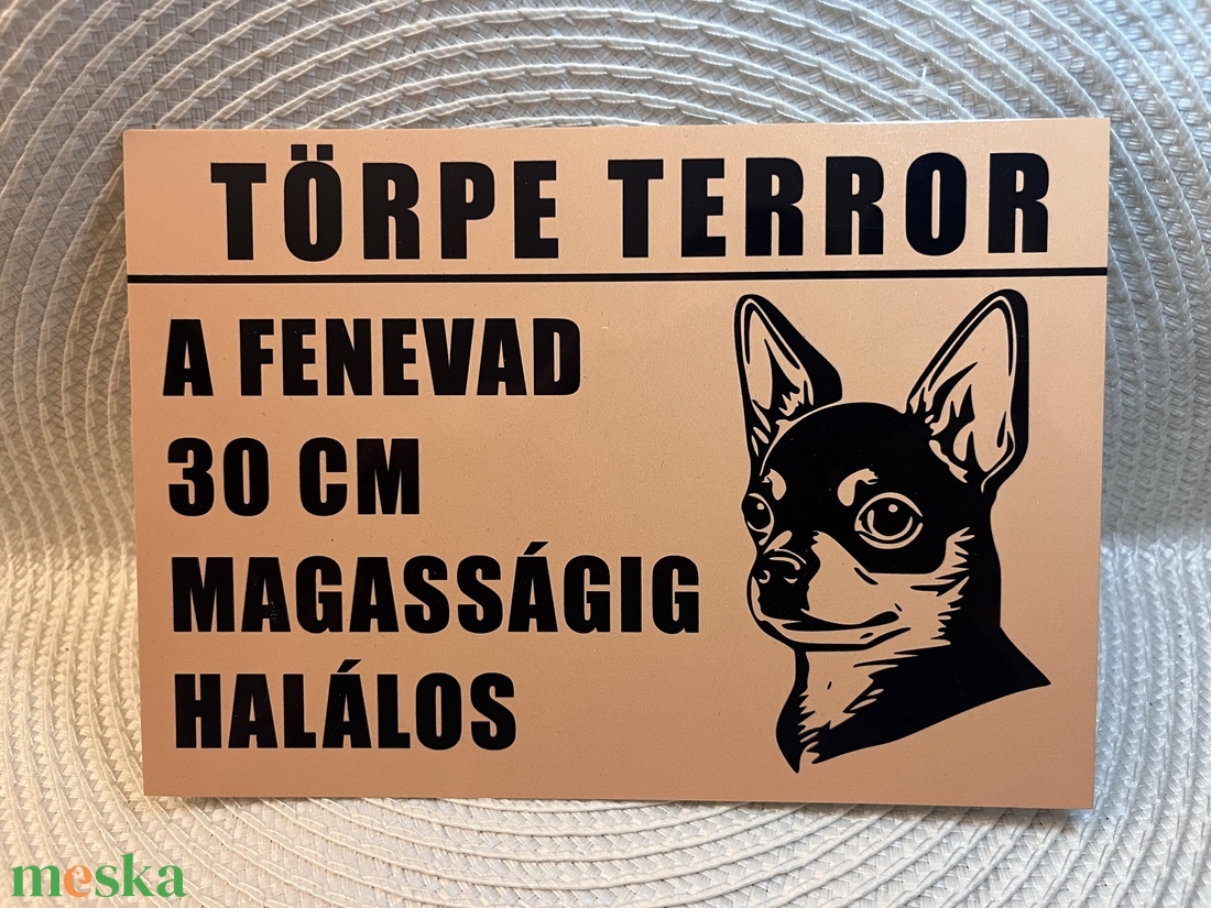 Kutyás figyelmeztető tábla � Alumínium, időjárásálló kutya tábla kerítésre és kapura - esküvő - dekoráció - tábla & jelzés - Meska.hu
