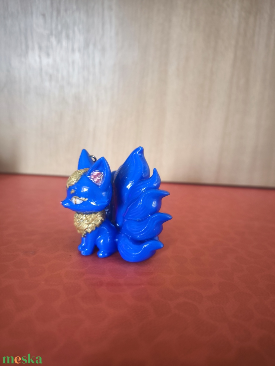 Kék kilencfarkú róka kulcstartó - táska & tok - kulcstartó & táskadísz - kulcstartó - Meska.hu