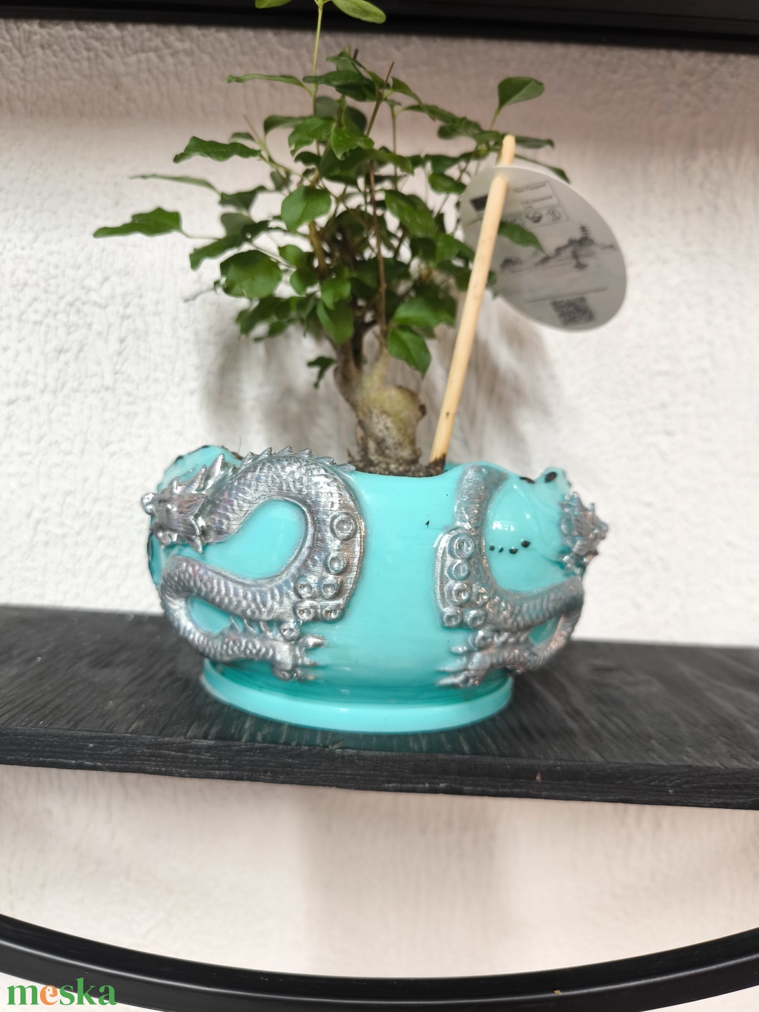 Sárkányos Bonsai Kaspó - otthon & életmód - virágdekoráció - virágtartó - kaspó - Meska.hu