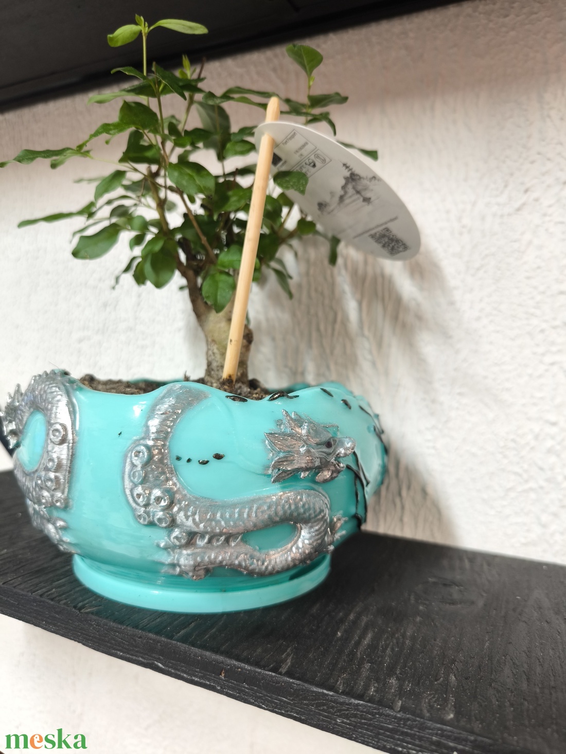 Sárkányos Bonsai Kaspó - otthon & életmód - virágdekoráció - virágtartó - kaspó - Meska.hu