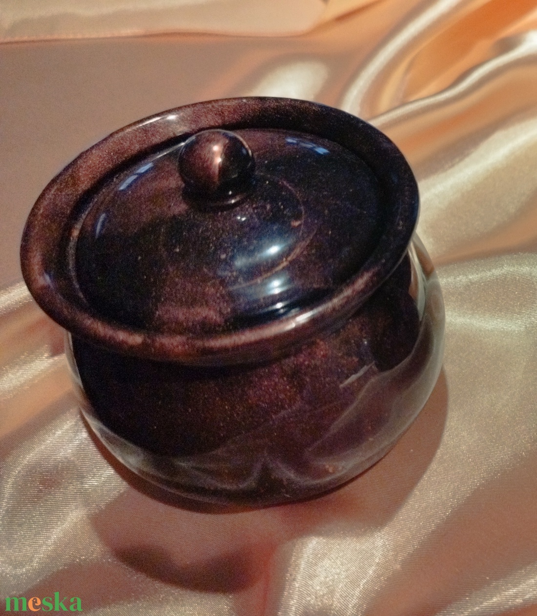 Ékszer tartó edény tetővel - ékszer - ékszertartó - ékszertartó tál - Meska.hu