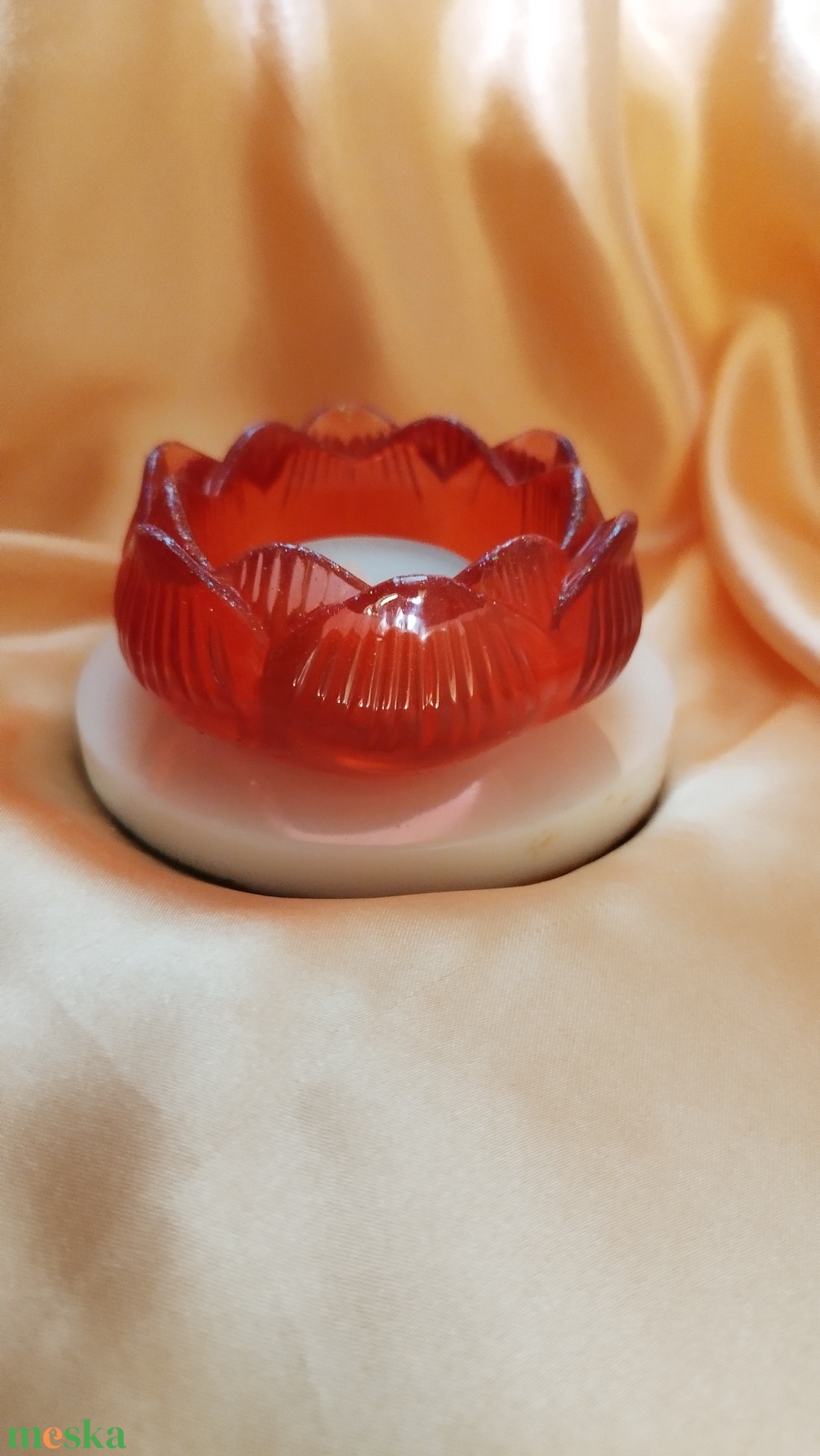 Virág alakú mécsestartó  - otthon & életmód - dekoráció - asztal és polc dekoráció - asztaldísz - Meska.hu