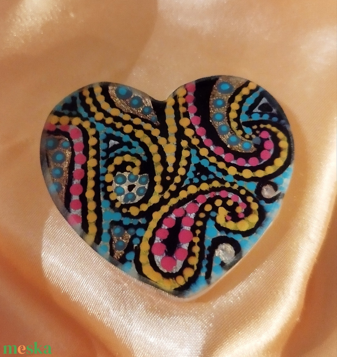 Kézzel festett hűtőmágnes - otthon & életmód - konyhafelszerelés, tálalás - konyhai dekoráció - hűtőmágnes - Meska.hu