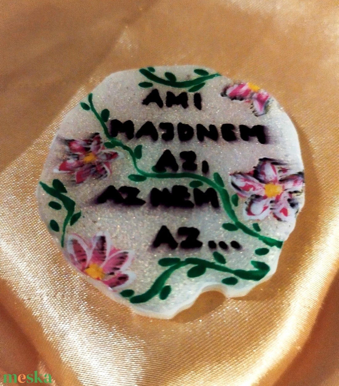 Kézzel festett hűtőmágnes - otthon & életmód - konyhafelszerelés, tálalás - konyhai dekoráció - hűtőmágnes - Meska.hu