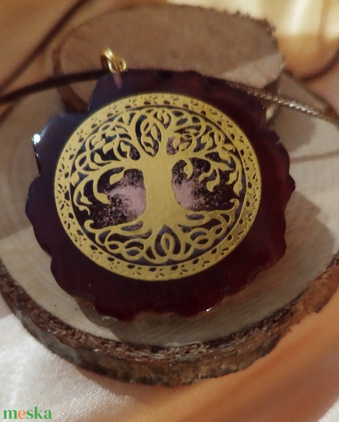 Női medál életfa szimbólummal - ékszer - nyaklánc - medál - Meska.hu